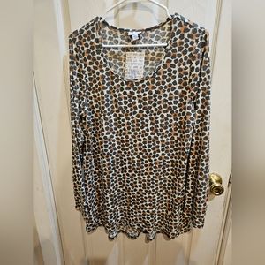 LuLaRoe leopard print tunic NWT women's XL
